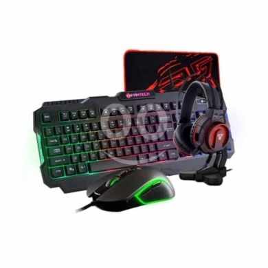 Computers Parts & Software Accessories in Biakout - Fantech P51 5-in-1 Gaming Power Bundle - RGB Keyboard, Mouse, Headset, Mousepad & Stand