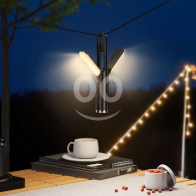 Home & Garden in Biakout - Hoco HX13 Multi-Function 2-in-1 Camping Light - 1200mAh Battery, 3W Output & SOS Mode