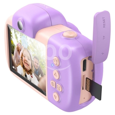 مستلزمات الاطفال في بياقوت - Hoco DV201 Dual Lens Children Camera - 1080P HD, 32MP Photos, 2.4" IPS Display & 600mAh Battery