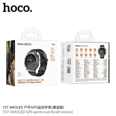 Other Mobile Phones & Accessories in Biakout - Hoco Y37 AMOLED Outdoor GPS Smartwatch - 1.43" HD Display with Bluetooth Call & Multi-GNSS