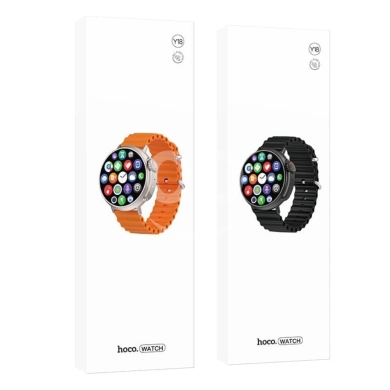 Other Mobile Phones & Accessories in Biakout - Hoco Y18 Lifestyle Smartwatch - Sleek Round HD Display with Wireless Calling and Fitness Tracking