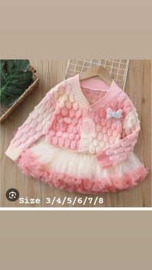 فستان بناتي شتوي خمري لامع مع حزام أنيق | Sparkling Burgundy Winter Girls Dress with Styl… — 2