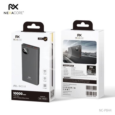 Mobile accessories dans Arabe el-Jal - بنك طاقة نيكسا كور 10000 مللي أمبير شحن سريع موديل NC-PB44 | NEXACORE 10000mAh Quick Charge Power Ba