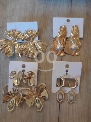 Clothes, Footwear & Accessories in Beirut City - أقراط ذهبية عصرية بتصاميم مميزة وفريدة | Trendy Golden Statement Earrings Unique Designs