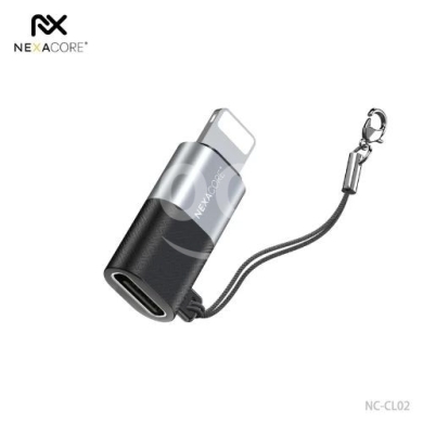 Mobile accessories dans Arabe el-Jal - محول نيكسا كور من USB-C إلى 8-Pin موديل NC-CL02 بتصميم ألومنيوم للشحن السريع | NEXACORE USB-C to 8-P