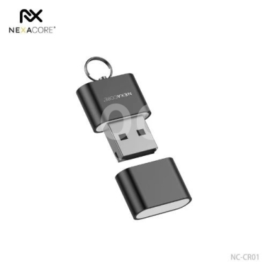 اكسسوارات الهاتف المحمول في عرب الجال - قارئ بطاقات ذاكرة نيكسا كور TF و Micro SD يدعم USB 2.0 بتصميم متين | NEXACORE TF Card Reader NC-CR01