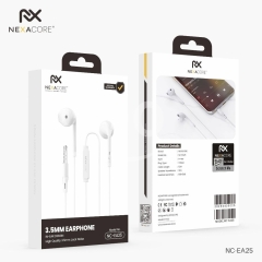 سماعة نيكسا كور NC-EA25 بمنفذ 3.5 ملم وتصميم مريح | NEXACORE 3.5mm In-Ear Headphones NC-EA25