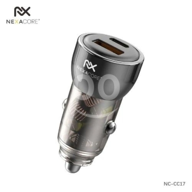 Mobile accessories in Arab el-Jal - شاحن سيارة نيكسا كور NC-CC17 بقوة 30 واط منفذ مزدوج | NEXACORE 30W Dual Car Charger NC-CC17