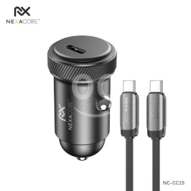 Mobile accessories in Arab el-Jal - شاحن سيارة نيكسا كور بقوة 30 واط PD منفذ USB-C موديل NC-CC15 وتصميم مدمج | NEXACORE 30W PD USB-C Car