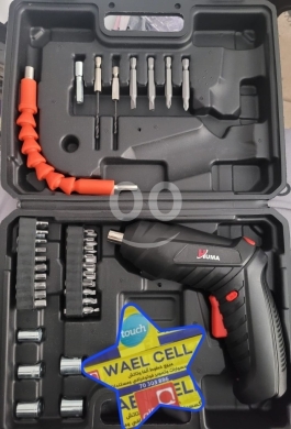 DIY Tools & Materials in Hrar - طقم مفك براغي كهربائي لاسلكي متكامل مع رؤوس متعددة | Cordless Electric Screwdriver Power Tool Kit