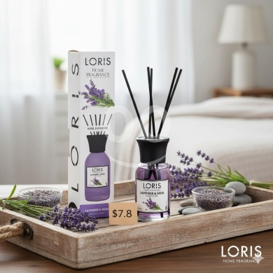 Health & Beauty in Khalde - معطر لوريس "لافندر ومسك" لأجواء الاسترخاء والهدوء | Loris Lavender & Musk Reed Diffuser