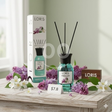 Health & Beauty in Khalde - معطر لوريس "ياسمين وليلك" عبير الورد الراقي والهدوء | Loris Jasmine & Lilac Reed Diffuser