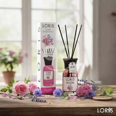 Health & Beauty in Khalde - معطر لوريس "وايلد فلاور" عبير البستان المزهر والأناقة | Loris Wild Flower Home Reed Diffuser