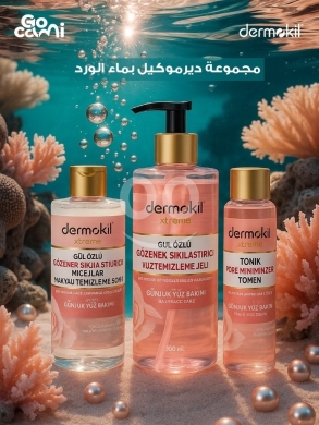 Health & Beauty in Khalde - مجموعة ديرموكيل بماء الورد للعناية بالبشرة المختلطة |Dermokil Rose Water Skincare Set for Mixed Skin