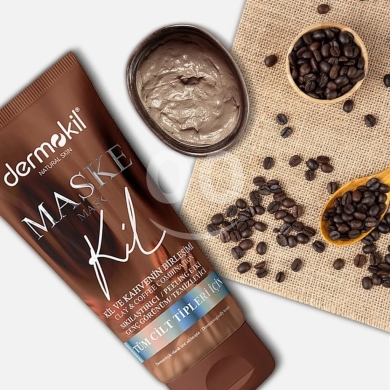 Health & Beauty in Khalde - ماسك الطين والقهوة من ديرموكيل لترطيب عميق وتجديد البشرة | Dermokil Clay and Coffee Synergistic Clay