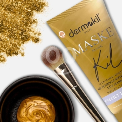 Health & Beauty in Khalde - ديرموكيل قناع الذهب للوجه قابل للتقشير ٧٥ مل | Dermokil Gold Peel Off Clay Mask 75ml