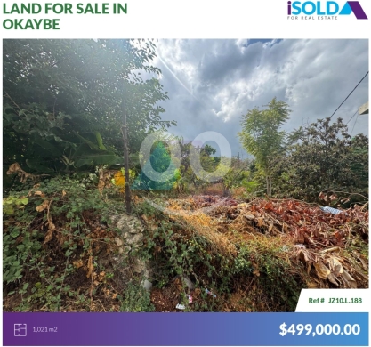 Lands for sale in okaybe - Catchy Land 4Sale in Oukeiby In Prime Location - أرض للبيع في العقيبةJZ10L188