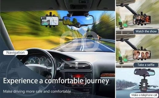 Car Rearview Mirror Mount Phone Holder For Cars — 4