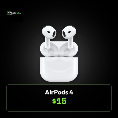 Mobile accessories in Al Dahye - سماعات إيربودز 4 اللاسلكية الأصلية، صوت نقي وتصميم مريح | AirPods 4 Wireless Earbuds High Quality