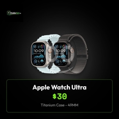 ساعة آبل واتش ألترا 49 ملم هيكل تيتانيوم، تصميم فاخر | Apple Watch Ultra 49mm Titanium Case