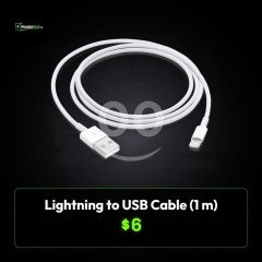 كابل لايتنينج إلى USB من آبل بطول 1 متر، شحن ومزامنة | Apple Lightning to USB Cable (1m)