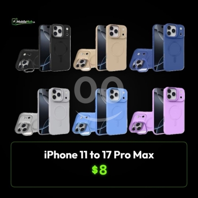 Mobile accessories in Al Dahye - أغطية حماية آيفون ماج سيف لموديلات 11 إلى 17 برو ماكس | iPhone 11 to 17 Pro Max MagSafe Cases
