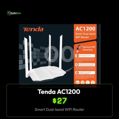 Other electronics in Al Dahye - راوتر تندا AC1200 ذكي ثنائي النطاق لبث 4K والألعاب | Tenda AC1200 Smart Dual-band WiFi Router