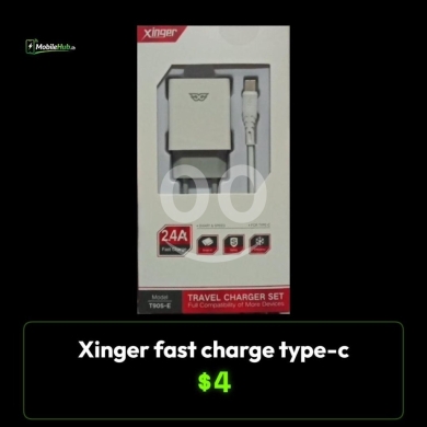 Mobile accessories in Al Dahye - شاحن زينجر السريع 2.4 أمبير مع كابل تايب سي، شحن ذكي للسفر | Xinger Fast Charge Type-C Travel Charge