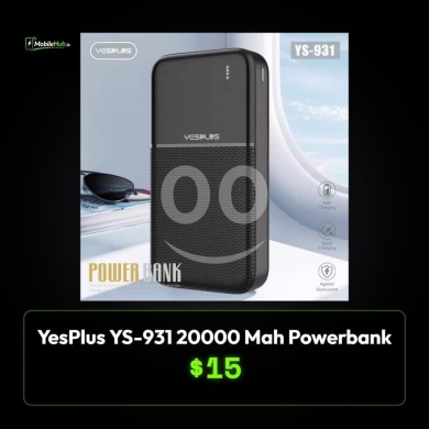 Mobile accessories dans Al Dahye - YesPlus YS-931 Power Bank (20,000 mAh) | High Capacity Universal Charging