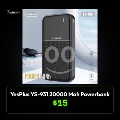 YesPlus YS-931 Power Bank (20,000 mAh) | High Capacity Universal Charging