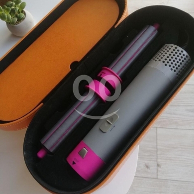 مجموعة تصفيف الشعر 5 في 1 الاحترافية - رمادي ووردي | 5-in-1 Professional Hair Styler Set … — 3