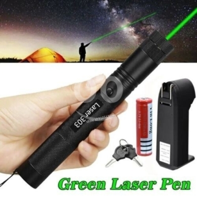 Rechargeable Laser Green Laser Pointer Pen Astronomy Visible Beam Light — 3