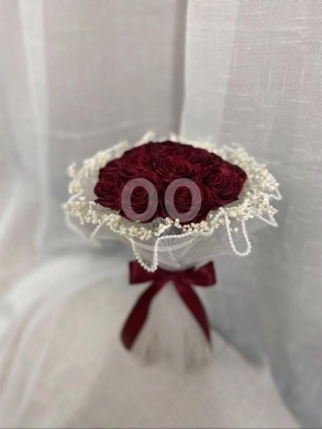 بوكيه ورد ستان أزرق للتخرج والمناسبات | Handmade Blue Satin Rose Bouquet - Graduations/Ev… — 5