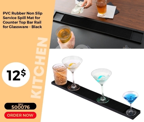 Kitchen appliances in Mansoura - بساط خدمة مطاطي مانع للانزلاق وحامي من الانسكابات | PVC Rubber Non-Slip Service Spill Mat for Counte