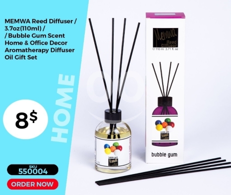 الصحة و الجمال في منصورة - معطر جو ميموا - رائحة علكة الفقاعات 110 مل | MEMWA Reed Diffuser - Bubble Gum Scent 110ml