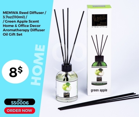 الصحة و الجمال في منصورة - معطر جو ميموا - رائحة الياسمين المنعشة 110 مل | MEMWA Reed Diffuser - Refreshing Jasmine 110ml