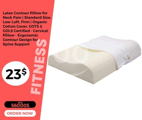Health & Beauty in Mansoura - وسادة لاتكس طبية لدعم الرقبة والعمود الفقري | Latex Contour Pillow for Neck Pain & Spine Support