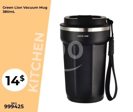 Other Goods in Mansoura - كوب حافظ للحرارة جرين ليون 380 مل - أسود أنيق | Green Lion Vacuum Mug 380mL - Elegant Black