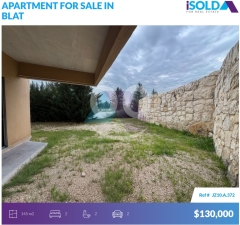 2 bedroom apartment+sea view 4sale in Blat-Near LAU- شقة للبيع في بلاطJZ10A372