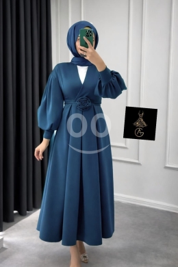 Clothes, Footwear & Accessories in Loussiya - فستان مع زنار وردة