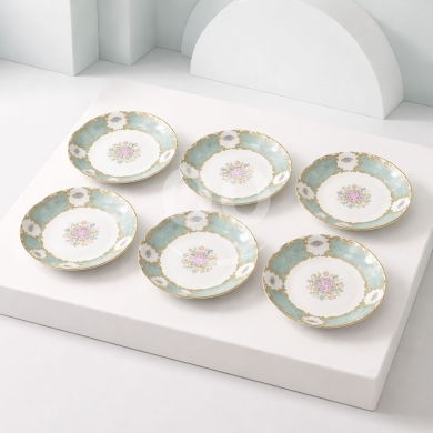 Antiques & Collectibles in Achrafieh - Set of Six Limoges Porcelain Dessert Dishes