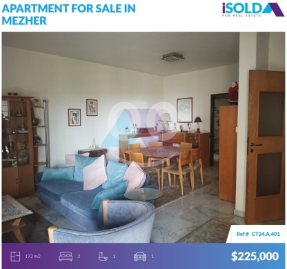 Apartments for sale in Mezher - 172m2 apartment+swimming pool 4sale in Mezher - شقة للبيع في مزهرCT24A401