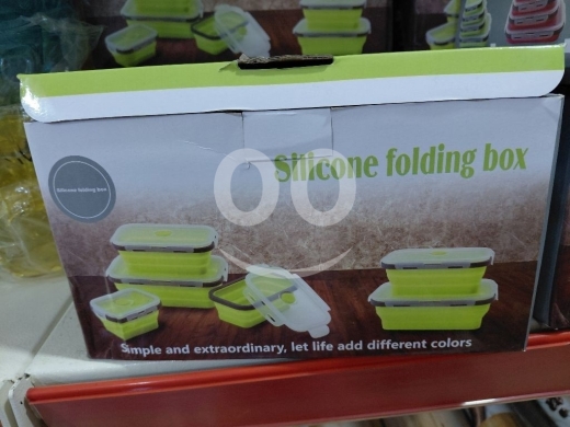 Kitchen in Choueifat - طقم علب سيليكون قابلة للطي للحفظ والتخزين | Multi-Size Silicone Folding Food Storage Box Set