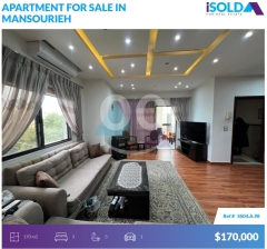 170m2 apartment+city view 4sale in Mansourieh - شقة للبيع في المنصوريةSS04A98