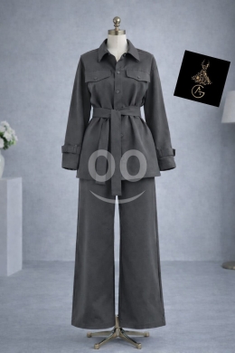 Clothes, Footwear & Accessories in Loussiya - طقم نسائي بنطلون وجاكيت يوفو كتان تركي | Women&#039;s Parachute Linen Set Jacket & Pants
