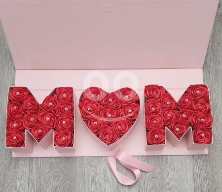 أطقم هدايا عيد الأم - بوكس ورد ستان ملكي | Mother's Day Gift Sets - Royal Satin Rose Box … — 2