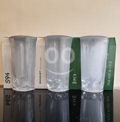 طقم كبايات زجاجية شفافة وعالية الجودة مناسبة للمشروبات الساخنة والباردة بسعر 5$ | High-quality clear