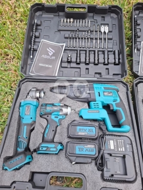 Produits pour bébés et enfants dans Saïda - طقم أدوات أسور الكهربائي المتكامل بـ 99$ جلخ ومقدح وSDS | Assur 3-Piece Power Tool Set Drill & Grind