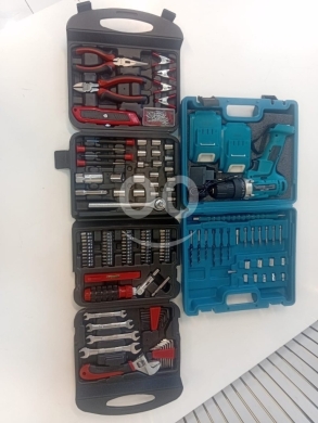 DIY Tools & Materials in Saida - شنطة أدوات متكاملة مع مقدح بطارية (أكثر من 124 قطعة) بـ 49$ | 124+ Piece Complete Tool Set with Cord