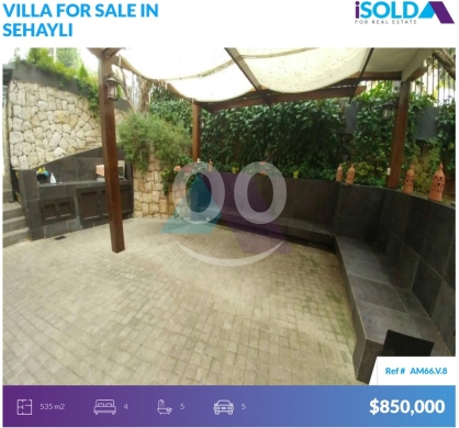 Other real estate in Sehayleh - Furnished 400m2 duplex villa+garden/terrace 4 sale in Sehayleh - سهيلةAM66V8